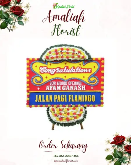 Sewa Papan Bunga Saninten